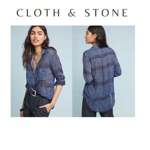 Cloth & Stone Tiffany Buttondown in blue